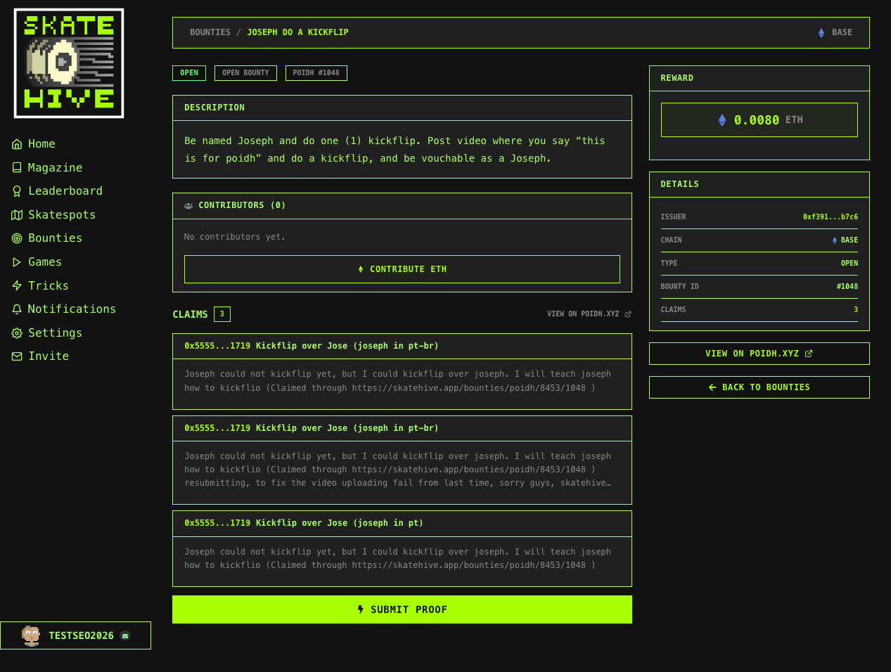 Detalle Bounty POIDH